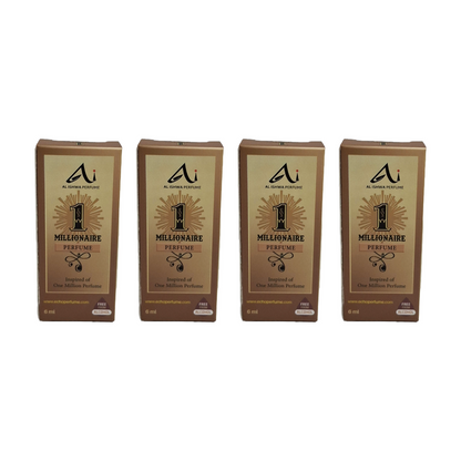 Al Ishwa Perfume Millionaire Roll On Perfume 6ml Pack Of 4