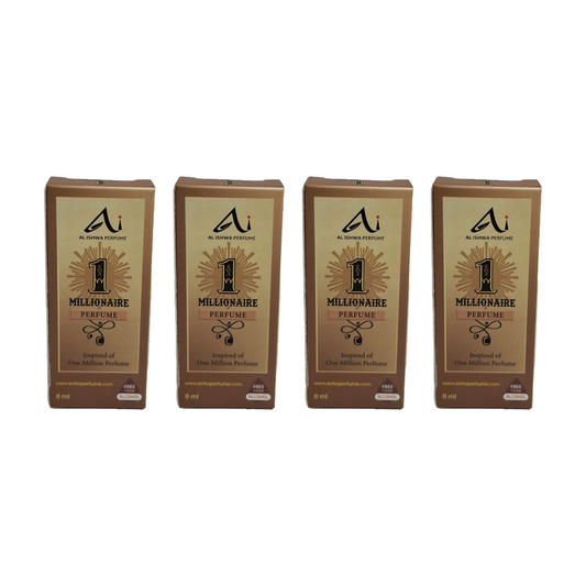 Al Ishwa Perfume Millionaire Roll On Perfume 6ml Pack Of 4