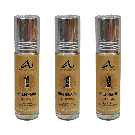 Al Ishwa Millionaire Roll On Attar Free From Alcohol 6ml Pack Of 3