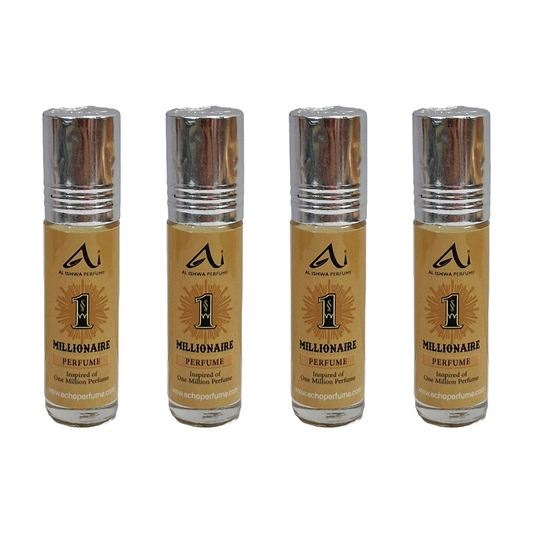Al Ishwa Millionaire Roll On Attar Free From Alcohol 6ml Pack Of 4
