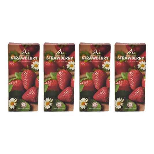 Al Ishwa Perfume Strawberry Roll On Perfume 6ml Pack Of 4