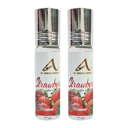 Al Ishwa Strawberry Roll On Attar Free From Alcohol 6ml Pack Of 2