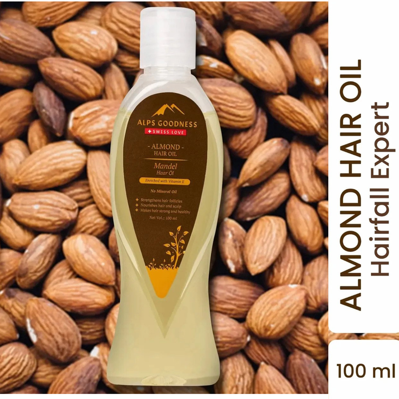 Alps Goodness Almond Hair Oil Enriched With Vitamin E 100ml