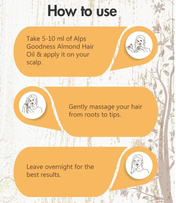 Alps Goodness Almond Hair Oil Enriched With Vitamin E 100ml