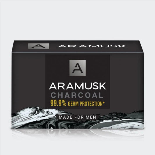 Aramusk Charcoal 99.99% Germ Protection Soap Made For Men 125gm