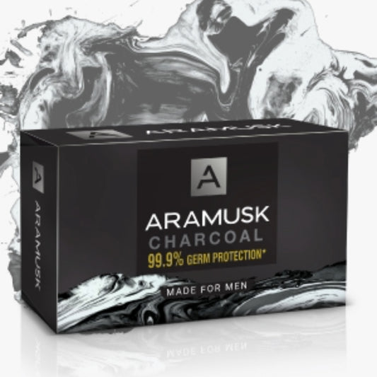 Aramusk Men Skin Care Charcoal Bar -125gm