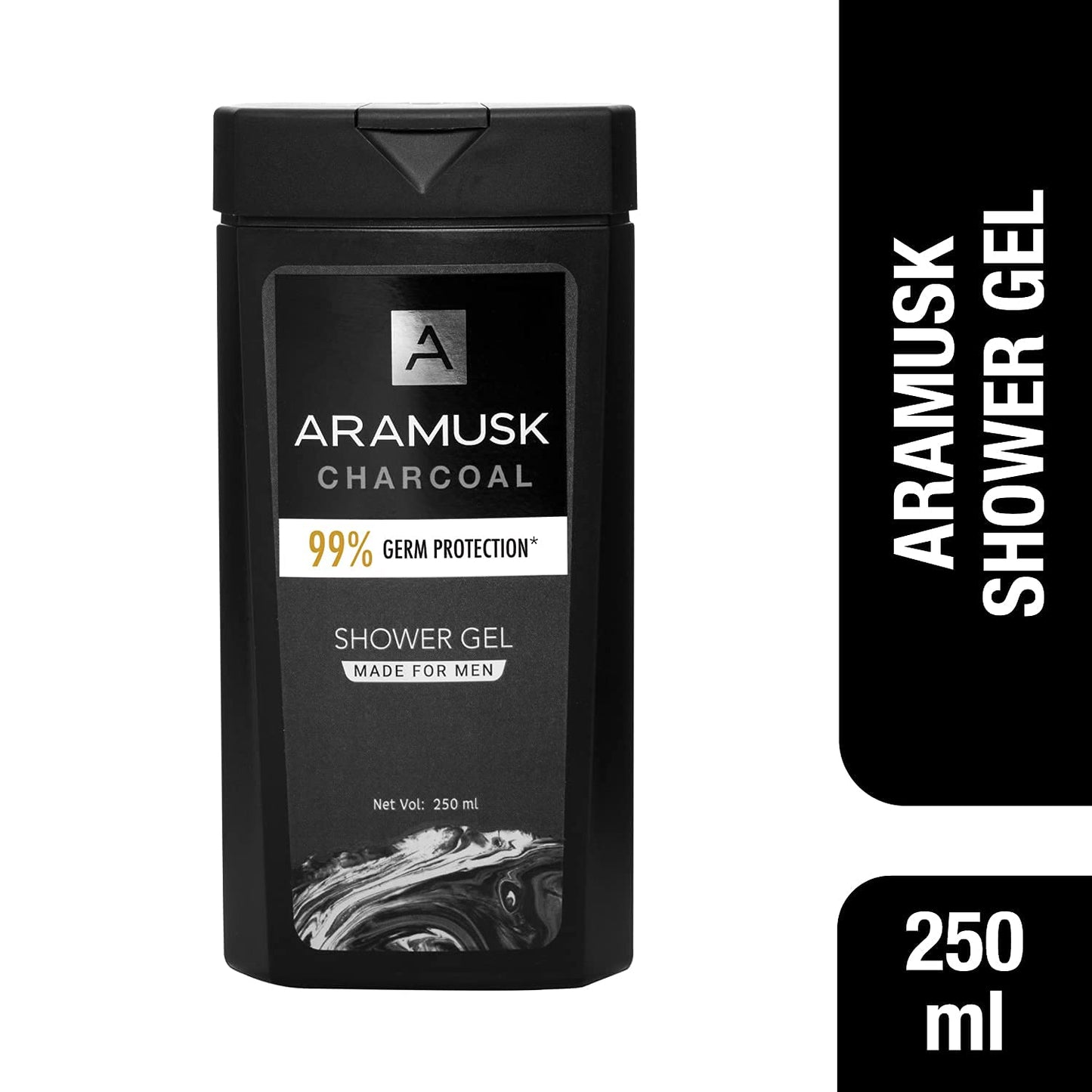 Aramusk Charcoal Shower Gel Made For Men 250ml