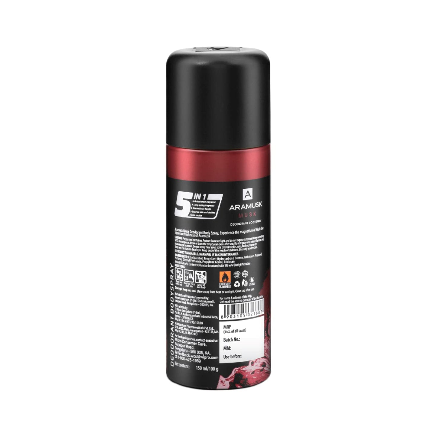 Aramusk Musk Deodorant Men Body Spray 150ml Pack Of 3