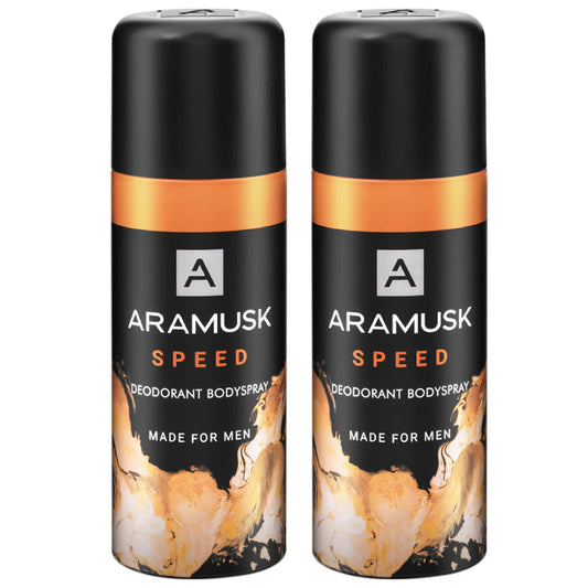 Aramusk Speed Deodorant Men Body Spray 150ml Pack Of 2