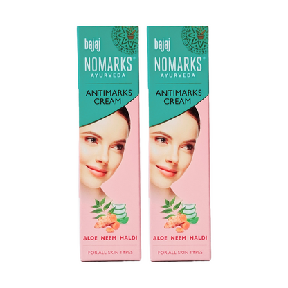 Bajaj Nomarks Ayurveda Antimarks Cream For All Skin Types 25gm Pack Of 2