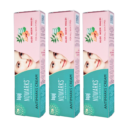 Bajaj Nomarks Skin Care Ayurveda Cream For All Skin Types -25gm Pack Of 3