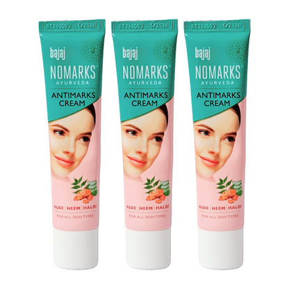Bajaj Ayurveda Nomarks For Skin Types Cream 25gm Pack Of 3