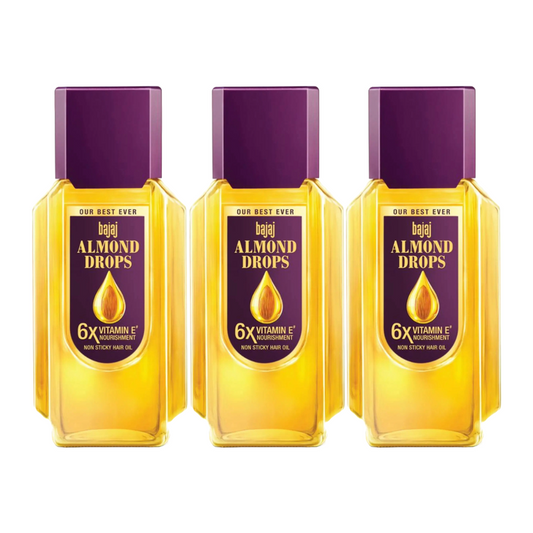 Bajaj Almond Drops Non Sticky Hair Oil 190ml Pack Of 3