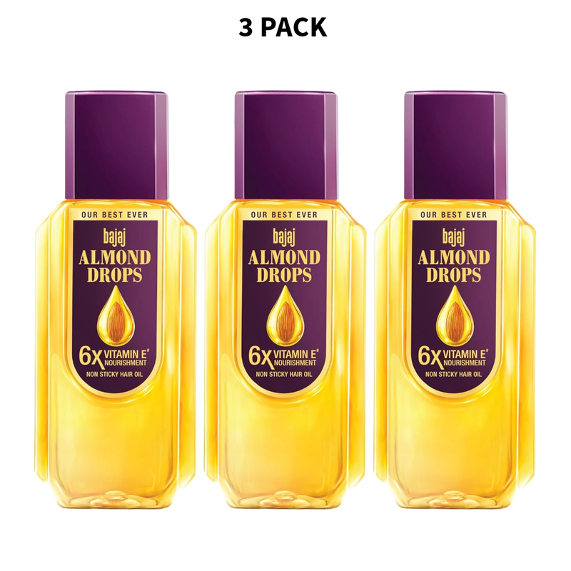 Bajaj Almond Drops Non Sticky Hair Oil 285ml Pack Of 3