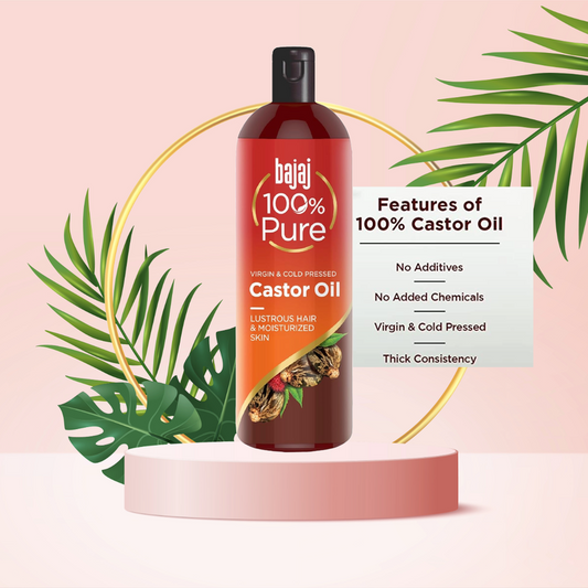 Bajaj Virgin And Cold Pressed Pure Castor Oil 200ml