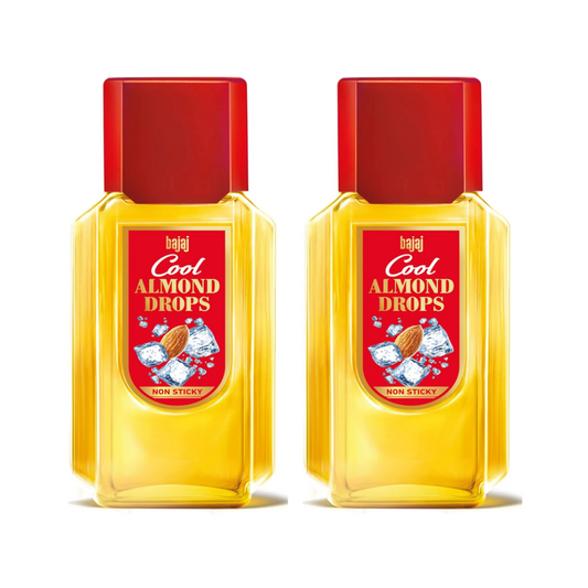 Bajaj Cool Almond Drops Non Sticky Hair Oil 95ml Pack Of 2