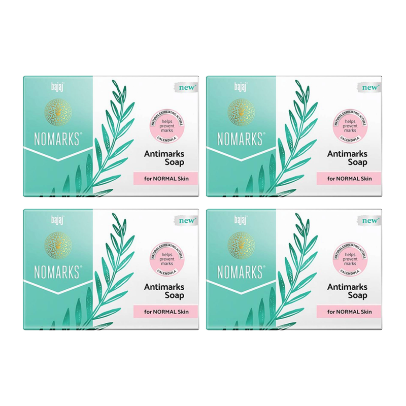 Bajaj Nomarks Antimarks Soap For Normal Skin 125gm Pack Of 4