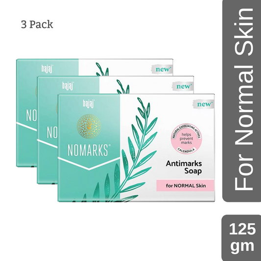 Bajaj Nomarks For Normal Skin Soap Prevent To Marks 125gm Pack Of 3