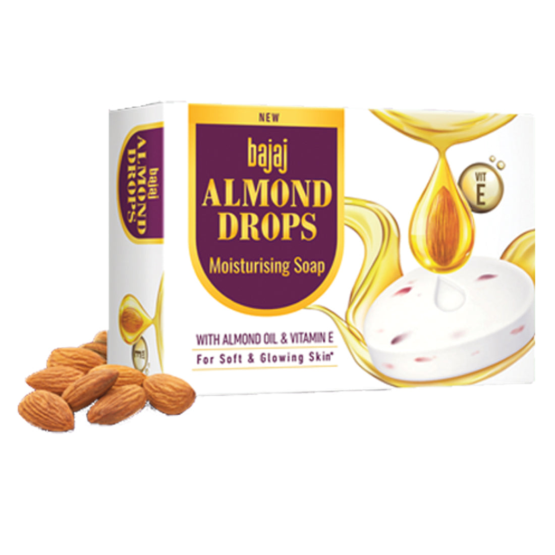 Bajaj Almond Drops Moisturising Soap -100gm – Basket Point