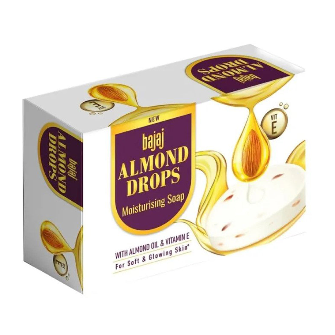 Bajaj Almond Drops Moisturising Soap With Almond Oil & Vitamin E 100gm