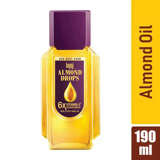 Bajaj Non Sticky Almond Drops With Vitamin E Hair Oil 190ml