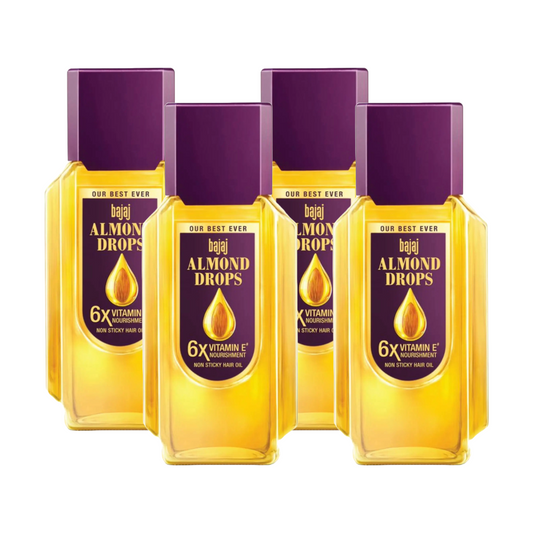 Bajaj Almond Drops Non Sticky Hair Oil 190ml Pack Of 4