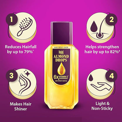 Bajaj Almond Drops Non Sticky Hair Oil 750ml