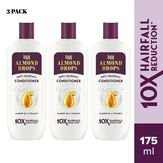 Bajaj Anti-Hairfall Almond Drops Conditioner Nourishing -175ml Pack Of 3
