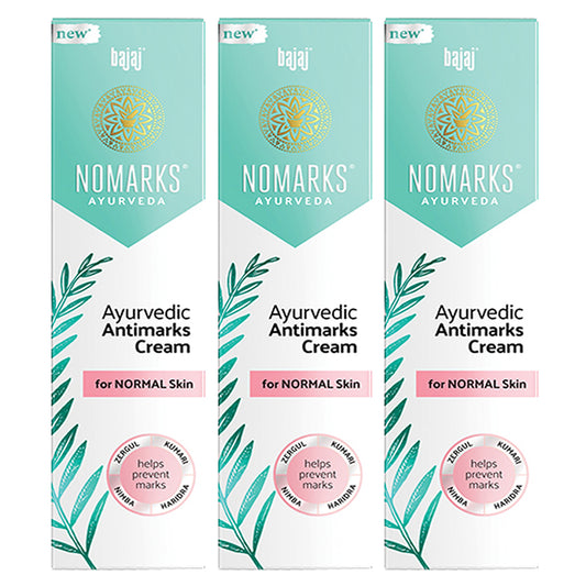Bajaj Nomarks Ayurveda Cream For Normal Skin 25gm Pack Of 3