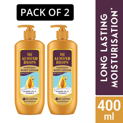 Bajaj Nourishing Body Lotion Long Lasting -400ml Pack Of 2