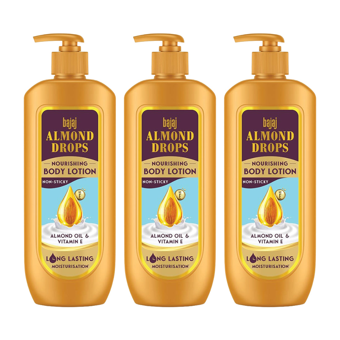 Bajaj Almond Drops Nourishing Body Lotion 400ml Pack Of 3