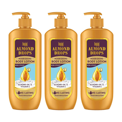 Bajaj Almond Drops Nourishing Body Lotion 400ml Pack Of 3