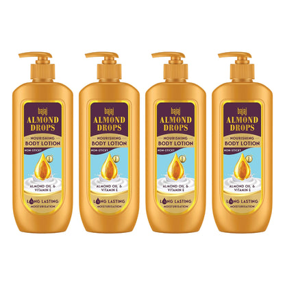 Bajaj Almond Drops Nourishing Body Lotion 400ml Pack Of 4