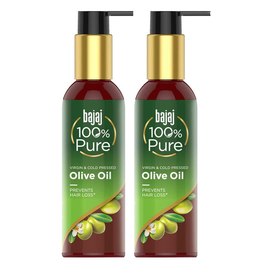 Bajaj 100% Pure Virgin & Cold Pressed Olive Oil 200ml Pack Of 2