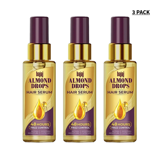 Bajaj Almond Drops Hair Serum With Oil 50ml Pack Of 3