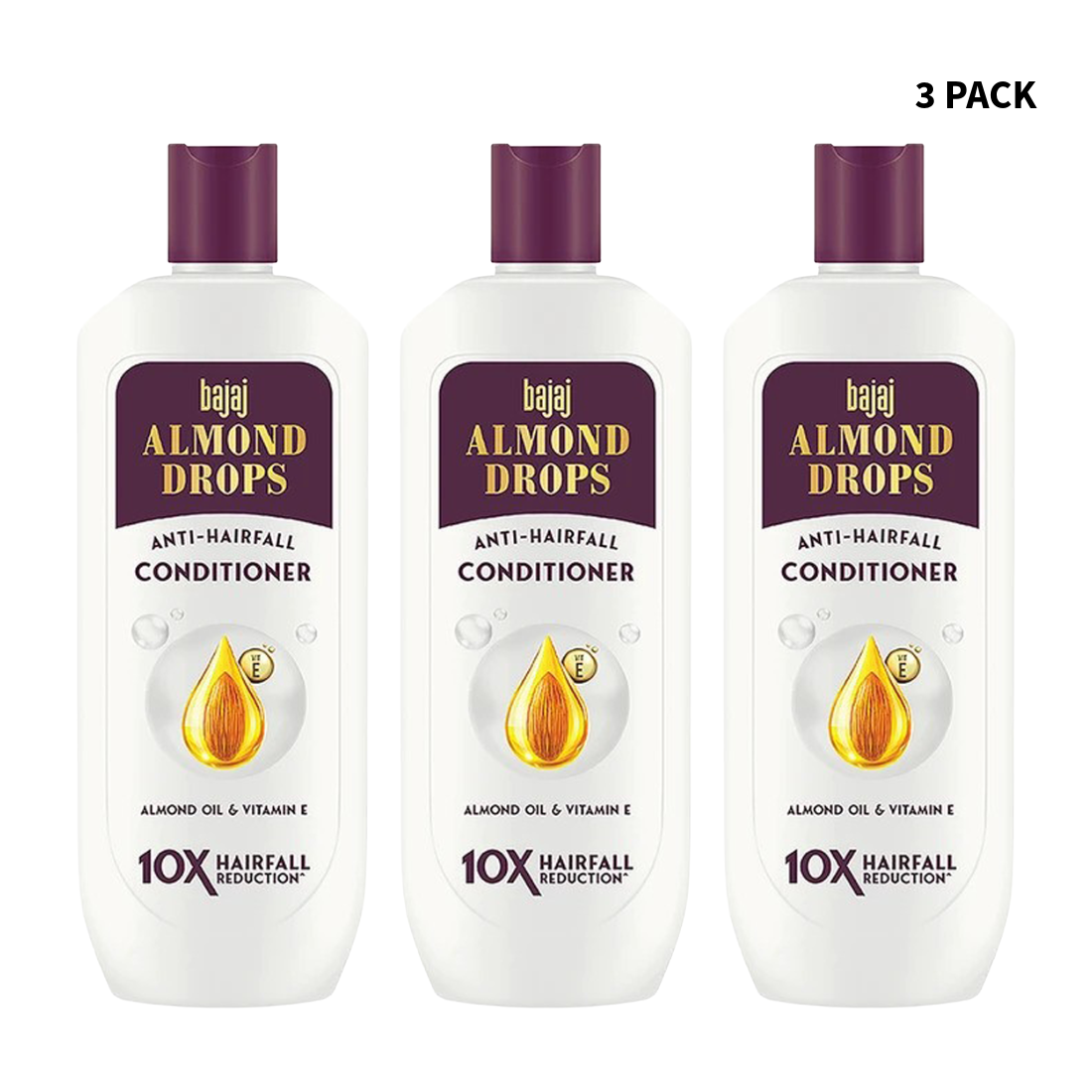 Bajaj Almond Drops Anti-Hairfall Conditioner 175ml Pack Of 3