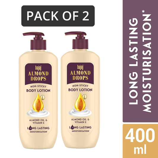 Bajaj Nourishing Body Lotion Long Lasting -400ml Pack Of 2