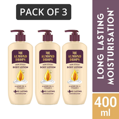Bajaj Nourishing Body Lotion Long Lasting -400ml Pack Of 3