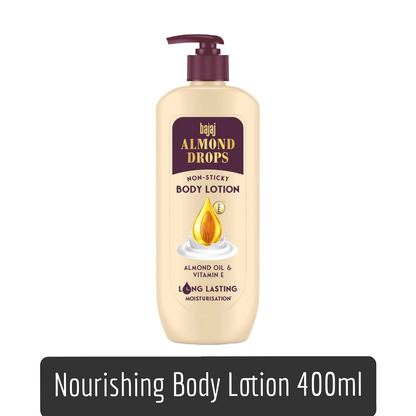Bajaj Nourishing Body Lotion With Almond Oil And Vitamin E 400ml