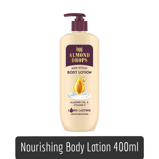 Bajaj Nourishing Body Lotion With Almond Oil And Vitamin E 400ml
