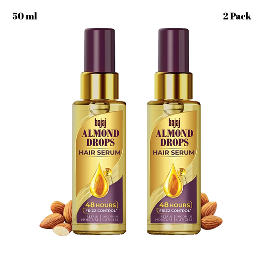 Bajaj Almond Oil And Vitamin E Hair Serum 50ml Pack Of 2