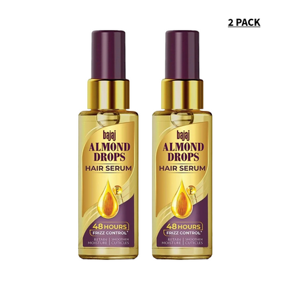 Bajaj Almond Drops Hair Serum With Oil 50ml Pack Of 2
