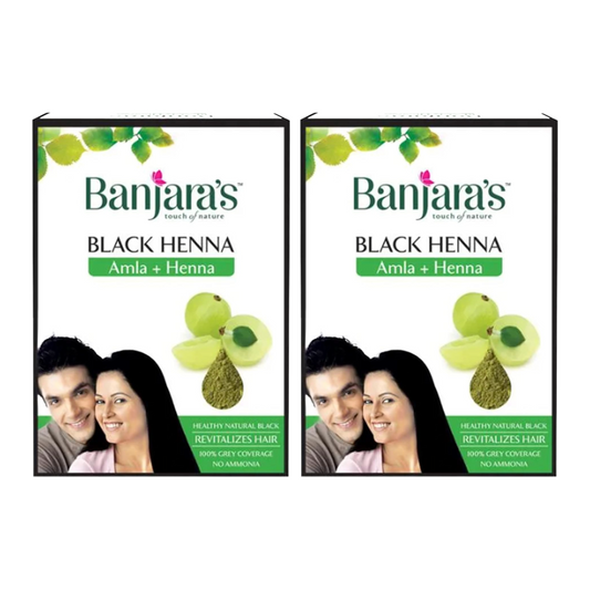Banjaras Black Henna Amla + Henna 50gm Pack Of 2