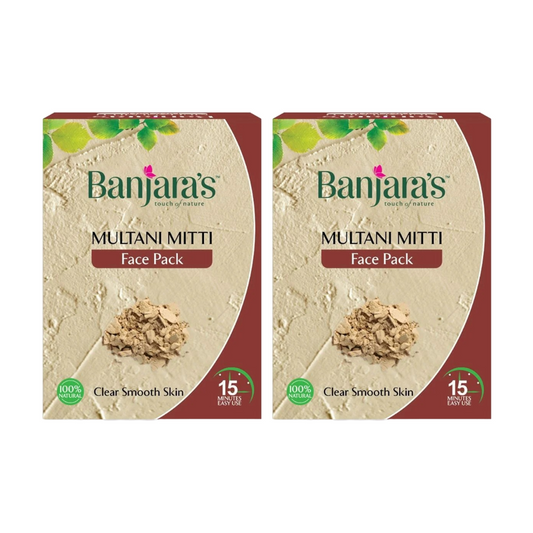 Banjaras Touch Of Nature Multani Mitti Face Pack 100gm Pack Of 2