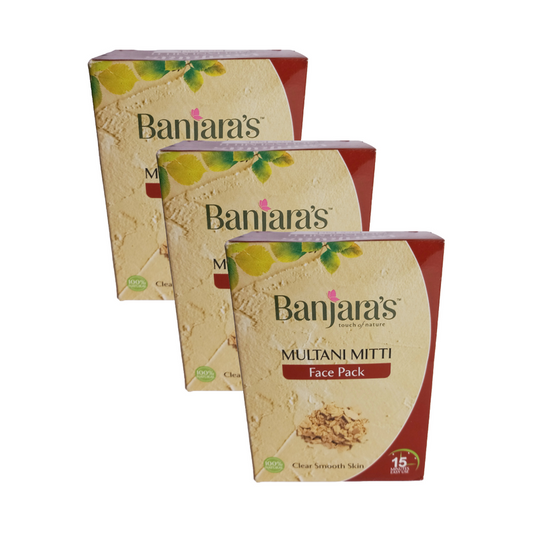 Banjaras Multani Mitti Face Pack 100gm Pack Of 3