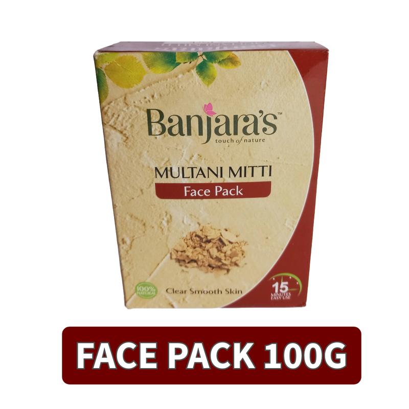 Face Pack Banjaras Multani Mitti 100gm