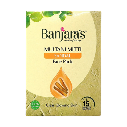 Banjaras Multani Mitti Sandal Face Pack 100gm
