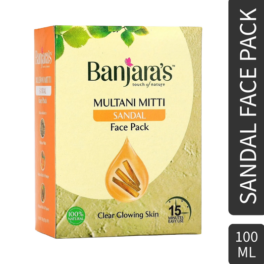 Banjaras Touch Of Nature Sandal Multani Mitti Face Pack 100gm