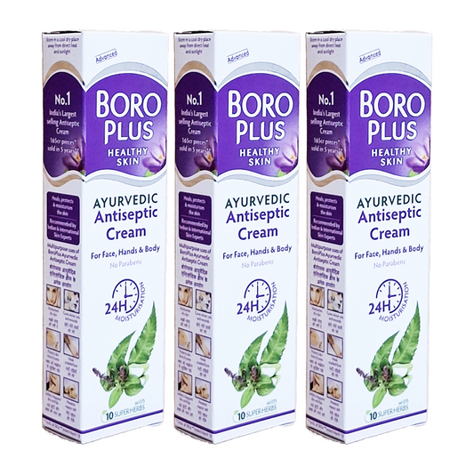 Boro Plus Healthy Skin Ayurvedic Antiseptic Cream 19ml Pack Of 3