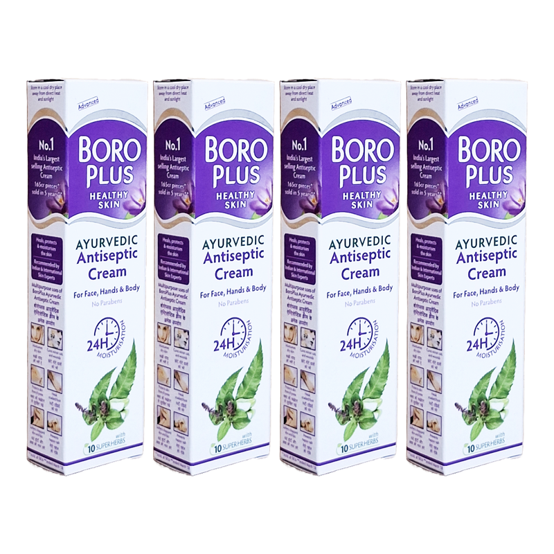 Boro Plus Healthy Skin Ayurvedic Antiseptic Cream 19ml Pack Of 4